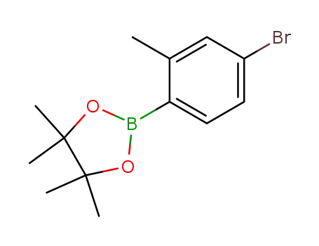 Molecular Structure of 321574-04-3 (2-(4-bromo-2-methylphenyl)-4,4,5,5-tetramethyl-1,3,2-dioxaborolane)