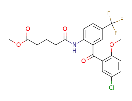 Pentanoic acid,
5-[[2-(5-chloro-2-methoxybenzoyl)-4-(trifluoromethyl)phenyl]amino]-5-ox
o-, methyl ester