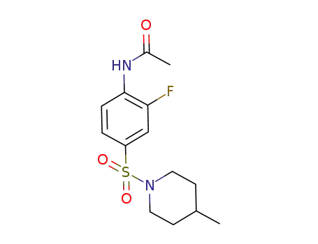 N-[2-fluoro-4-(4-methylpiperidin-1-sulfonyl)phenyl]acetamide