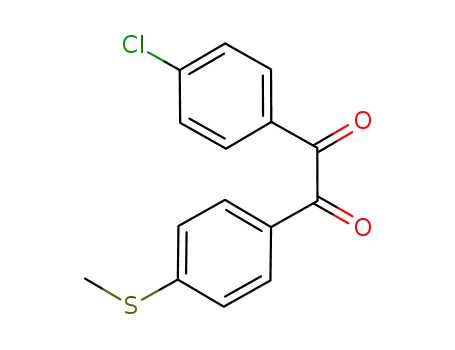 Molecular Structure of 177755-50-9 (1-(4-chlorophenyl)-2-[4-(methylthio)phenyl]ethane-1,2-dione)