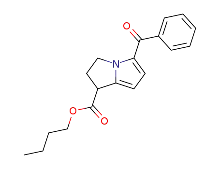 Molecular Structure of 376628-29-4 (5-benzoyl-1,2-dihydro-3H-pyrrolo[1,2-a]pyrrole-1-carboxylic acid butyl ester)
