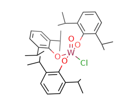 W(O)(OC<sub>6</sub>H<sub>3</sub>(CH(CH<sub>3</sub>)2)2)3Cl
