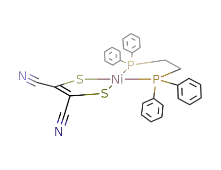 Molecular Structure of 81097-96-3 ((bis(1,2-diphenylphosphino)ethane)(maleonitriledithiolato)nickel(II))