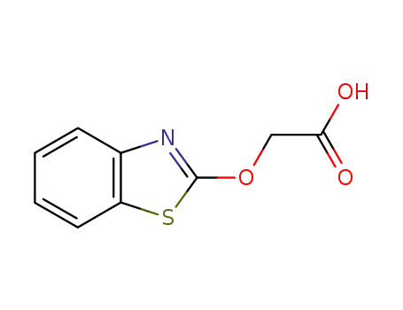 Molecular Structure of 2875-32-3 (2-Benzothiazole-2-oxyacetic acid)