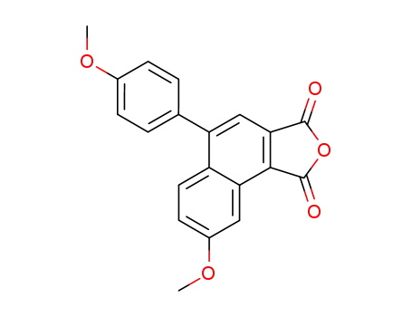 7-methoxy-4-(4-methoxy-phenyl)-naphthalene-1,2-dicarboxylic acid-anhydride