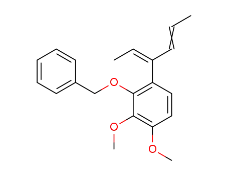1-(1-ethyliddine-2-butenyl)-3,4-dimethoxy-2-(phenylmethoxy)benzene