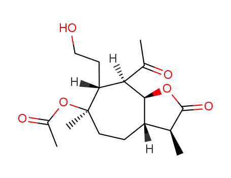 Acetic acid (3S,3aS,6R,7R,8R,8aS)-8-acetyl-7-(2-hydroxy-ethyl)-3,6-dimethyl-2-oxo-octahydro-cyclohepta[b]furan-6-yl ester
