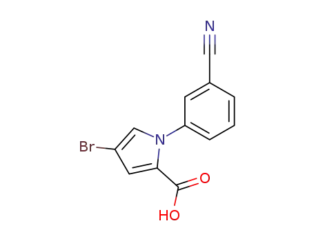 4-bromo-1-(3-cyano-phenyl)-1<i>H</i>-pyrrole-2-carboxylic acid