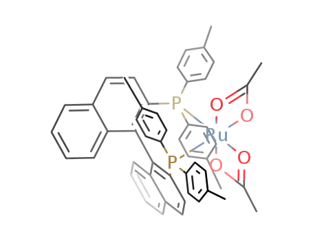 Molecular Structure of 112065-78-8 (Δ-Ru(OOCCH3)2((S)-2,2'-bis(diphenylphosphino)-1,1'-binaphthyl))