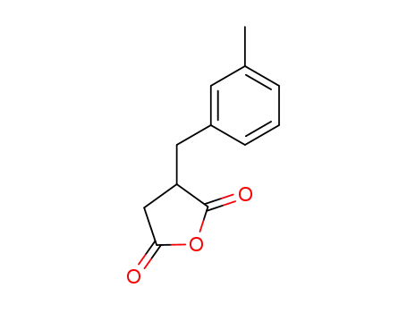 Molecular Structure of 4168-10-9 (2,5-Furandione, dihydro-3-[(3-methylphenyl)methyl]-)