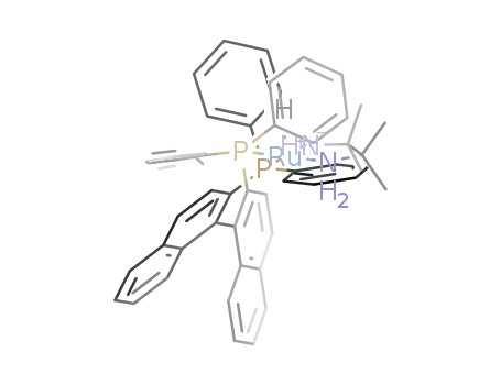 RuH(NHC(CH<sub>3</sub>)2C(CH<sub>3</sub>)2NH<sub>2</sub>)(C<sub>20</sub>H<sub>12</sub>P<sub>2</sub>(C<sub>6</sub>H<sub>5</sub>)4)