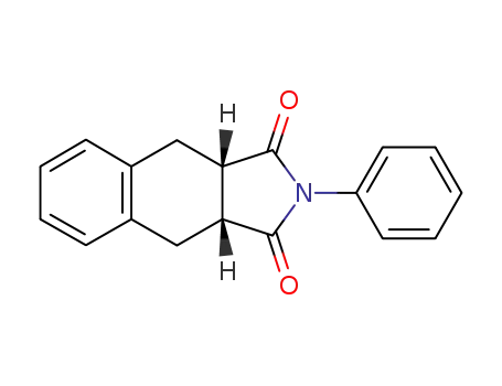 Molecular Structure of 102028-26-2 (2-phenyl-(3a<i>r</i>,9a<i>c</i>)-3a,4,9,9a-tetrahydro-benz[<i>f</i>]isoindole-1,3-dione)