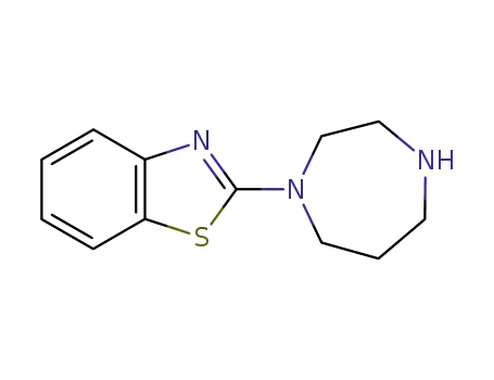 Molecular Structure of 111628-37-6 (2-[1,4]Diazepan-1-yl-benzothiazole)