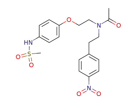 Molecular Structure of 705248-62-0 (<i>N</i>-[2-(4-methanesulfonylamino-phenoxy)-ethyl]-<i>N</i>-[2-(4-nitro-phenyl)-ethyl]-acetamide)