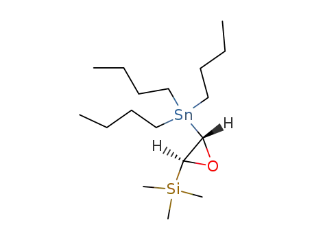 Silane, trimethyl[3-(tributylstannyl)oxiranyl]-, trans-