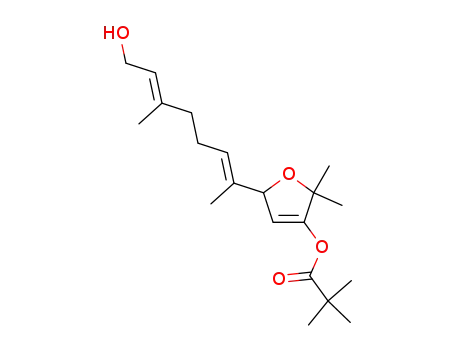 5-<(E,E)-7-hydroxy-1,5-dimethylhepta-1,5-dienyl>-2,2-dimethyl-3-pivaloyloxy-2,5-dihydrofuran