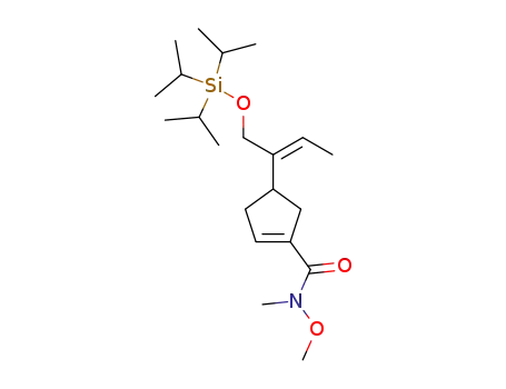 (E)-4-<1-(((triisopropylsilyl)oxy)methyl)-1-propenyl>-1-<(N-methoxy-N-methylamino)carbonyl>cyclopentene