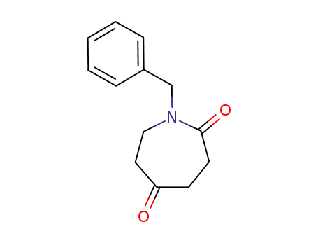 Molecular Structure of 154195-30-9 (1H-Azepine-2,5-dione, tetrahydro-1-(phenylmethyl)-)