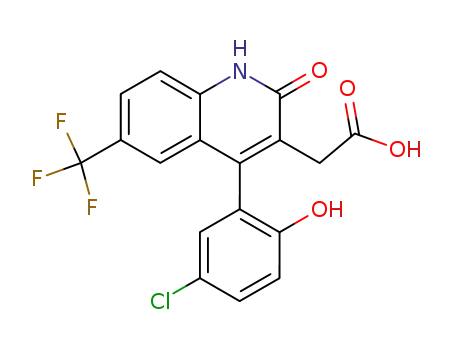 [4-(5-chloro-2-hydroxy-phenyl)-2-oxo-6-trifluoromethyl-1,2-dihydro-quinolin-3-yl]-acetic acid