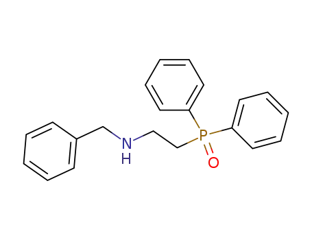 Molecular Structure of 88044-40-0 (Benzenemethanamine, N-[2-(diphenylphosphinyl)ethyl]-)