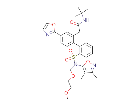 N-(1,1-Dimethylethyl)-2'-[[(3,4-dimethyl-5-isoxazolyl)[(2-methoxyethoxy)methyl]amino]sulfonyl]-4-(2-oxazolyl)[1,1'-biphenyl]-2-acetamide