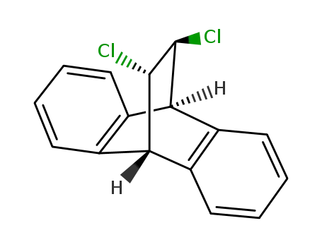 Molecular Structure of 6476-15-9 (trans-7,8-dichloro-2,3:5,6-dibenzobicyclo<2.2.2>octa-2,5-diene)