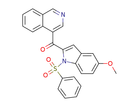 1H-Indole, 2-(4-isoquinolinylcarbonyl)-5-methoxy-1-(phenylsulfonyl)-