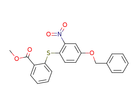 5-benzyloxy-2-(2'-carbomethoxy)thiophenylnitrobenzene