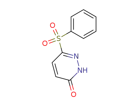 Molecular Structure of 141060-78-8 (3(2H)-Pyridazinone, 6-(phenylsulfonyl)-)