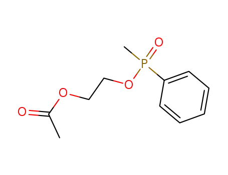Molecular Structure of 116131-70-5 (β-Acetoxyaethyl-phenyl-(methyl)-phosphinat)