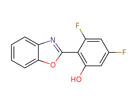 Molecular Structure of 343631-06-1 (Phenol, 2-(2-benzoxazolyl)-3,5-difluoro-)