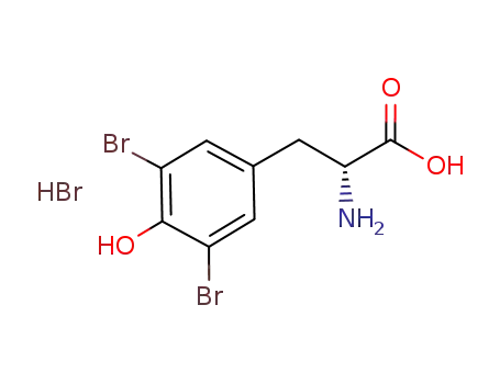 Molecular Structure of 1031685-35-4 (3',5'-dibromo-D-tyrosine hydrobromide)