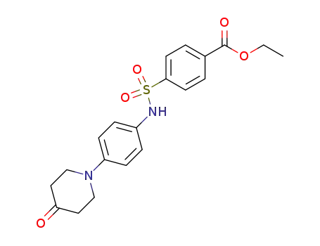 4-[4-(4-oxopiperidin-1-yl)phenylsulfamoyl]benzoic acid ethyl ester