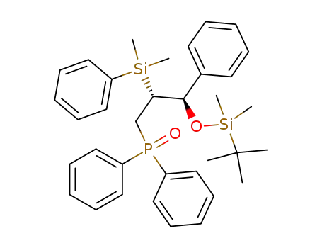 (1R,2R)-2-(Dimethylphenylsilyl)-3-diphenylphosphinoyl-1-phenylprop-1-yl tert-butyldimethylsilyl ether