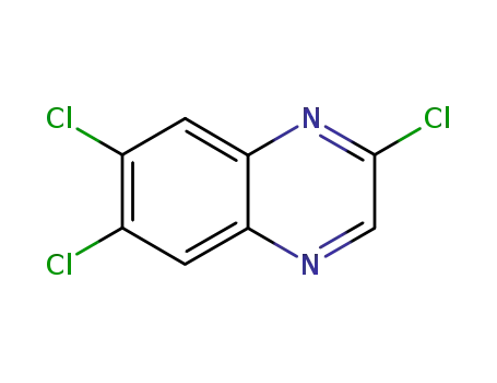Molecular Structure of 41213-31-4 (2,6,7-TRICHLORO-QUINOXALINE)