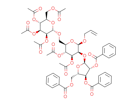 allyl 2-O-(2,3,5-tri-O-benzoyl-α-L-arabinofuranosyl)-3,4-di-O-acetyl-6-O-(2,3,4,6-tetra-O-acetyl-α-D-mannopyranosyl)-β-D-mannopyranoside