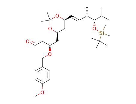 (R)-4-{(4R,6R)-6-[(E)-(3S,4S)-4-(tert-Butyl-dimethyl-silanyloxy)-3,5-dimethyl-hex-1-enyl]-2,2-dimethyl-[1,3]dioxan-4-yl}-3-(4-methoxy-benzyloxy)-butyraldehyde