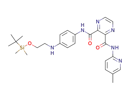 N-{4-[(2-{[tert-butyl(dimethyl)silyl]oxy}ethyl)amino]phenyl}-N'-(5-methyl-pyridin-2-yl)pyrazine-2,3-dicarboxamide
