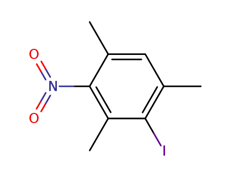 Molecular Structure of 56701-30-5 (2-Iodo-1,3,5-trimethyl-4-nitrobenzene)