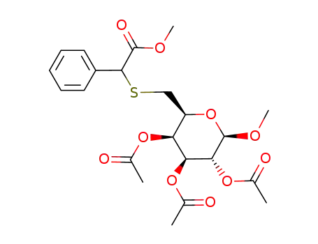 methyl 2,3,4-tri-O-acetyl-6-thio-6-[2'-(methyl 2-phenylacetate)]-β-D-galactopyranoside