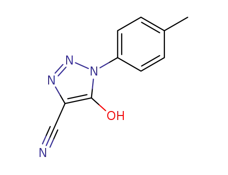 Molecular Structure of 122098-09-3 (1-(4'-methyl-phenyl)-4-cyano-5-hydroxy-1,2,3-triazole)