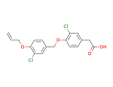 3-chloro-4-(3'-chloro-4'-allyloxybenzyloxy)-phenylacetic acid