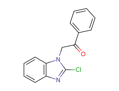 Molecular Structure of 23085-45-2 (2-(2-CHLORO-1H-BENZIMIDAZOL-1-YL)-1-PHENYLETHANONE)