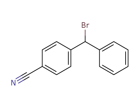 Molecular Structure of 128660-38-8 (Benzonitrile,4-(bromophenylmethyl)-)
