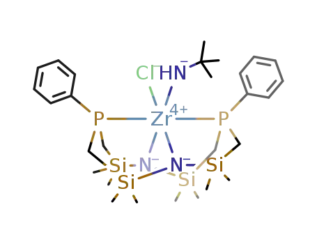 Zr(Cl)(NHC(CH<sub>3</sub>)3)((N(Si(CH<sub>3</sub>)2CH<sub>2</sub>)2P(C<sub>6</sub>H<sub>5</sub>))2)