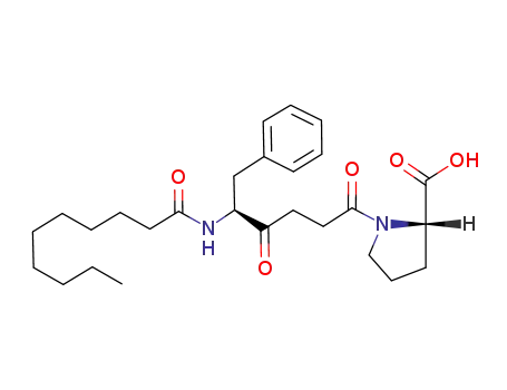 (S)-1-((S)-5-Decanoylamino-4-oxo-6-phenyl-hexanoyl)-pyrrolidine-2-carboxylic acid