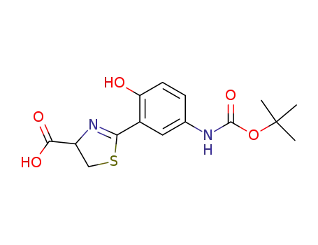 4-Thiazolecarboxylic acid,
2-[5-[[(1,1-dimethylethoxy)carbonyl]amino]-2-hydroxyphenyl]-4,5-dihydro
-