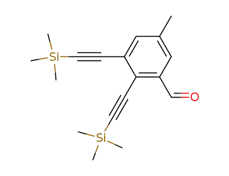 Molecular Structure of 350600-11-2 (2,3-bis(trimethylsilylethynyl)-5-methylbenzaldehyde)