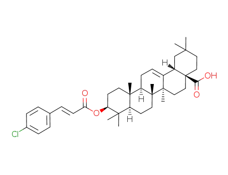 (3beta)-3-[[(2E)-3-(4-Chlorophenyl)-1-oxo-2-propenyl]oxy]-olean-12-en-28-oic acid