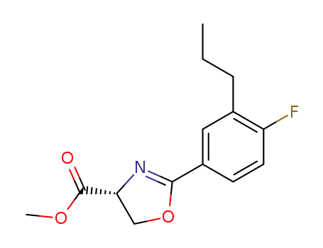 (R)-2-(3-propyl-4-fluorophenyl)-4,5-dihydrooxazole-4-carboxylic acid methyl ester